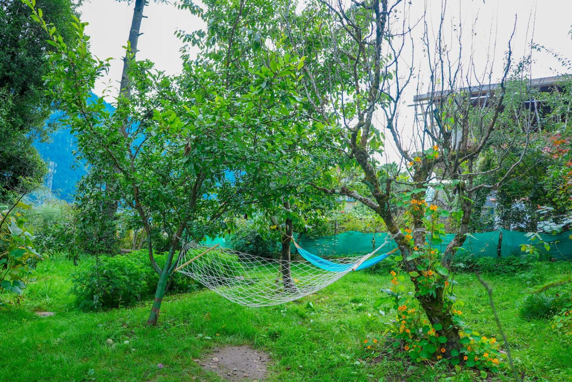 The Manu Emerald # Farmhouse # Top Selling Cottage In Manali # Peaceful Heritage Cozy Stay # Lawn With Bonfire # Most Awarded Manāli Exterior foto
