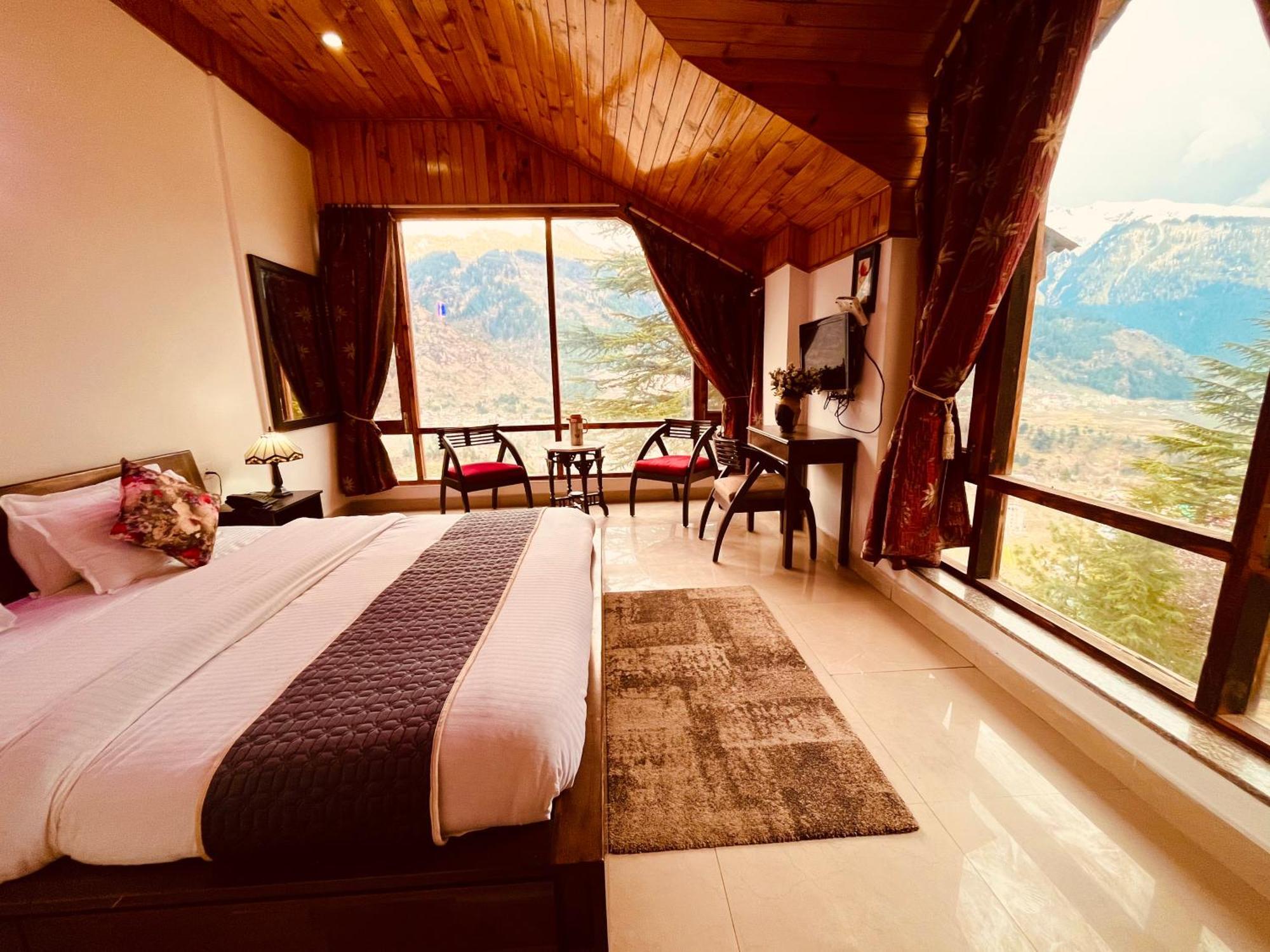 The Manu Emerald # Farmhouse # Top Selling Cottage In Manali # Peaceful Heritage Cozy Stay # Lawn With Bonfire # Most Awarded Manāli Exterior foto
