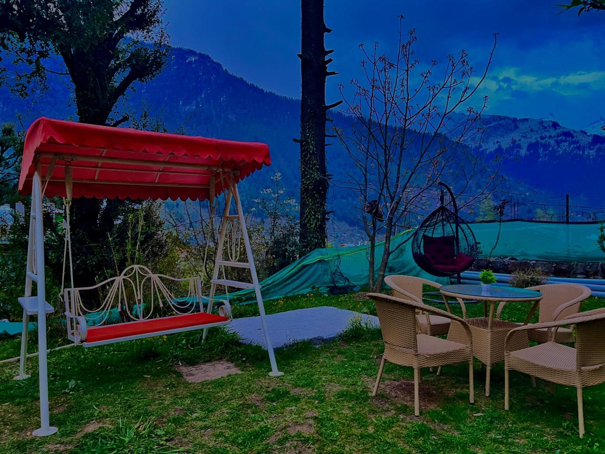 The Manu Emerald # Farmhouse # Top Selling Cottage In Manali # Peaceful Heritage Cozy Stay # Lawn With Bonfire # Most Awarded Manāli Exterior foto