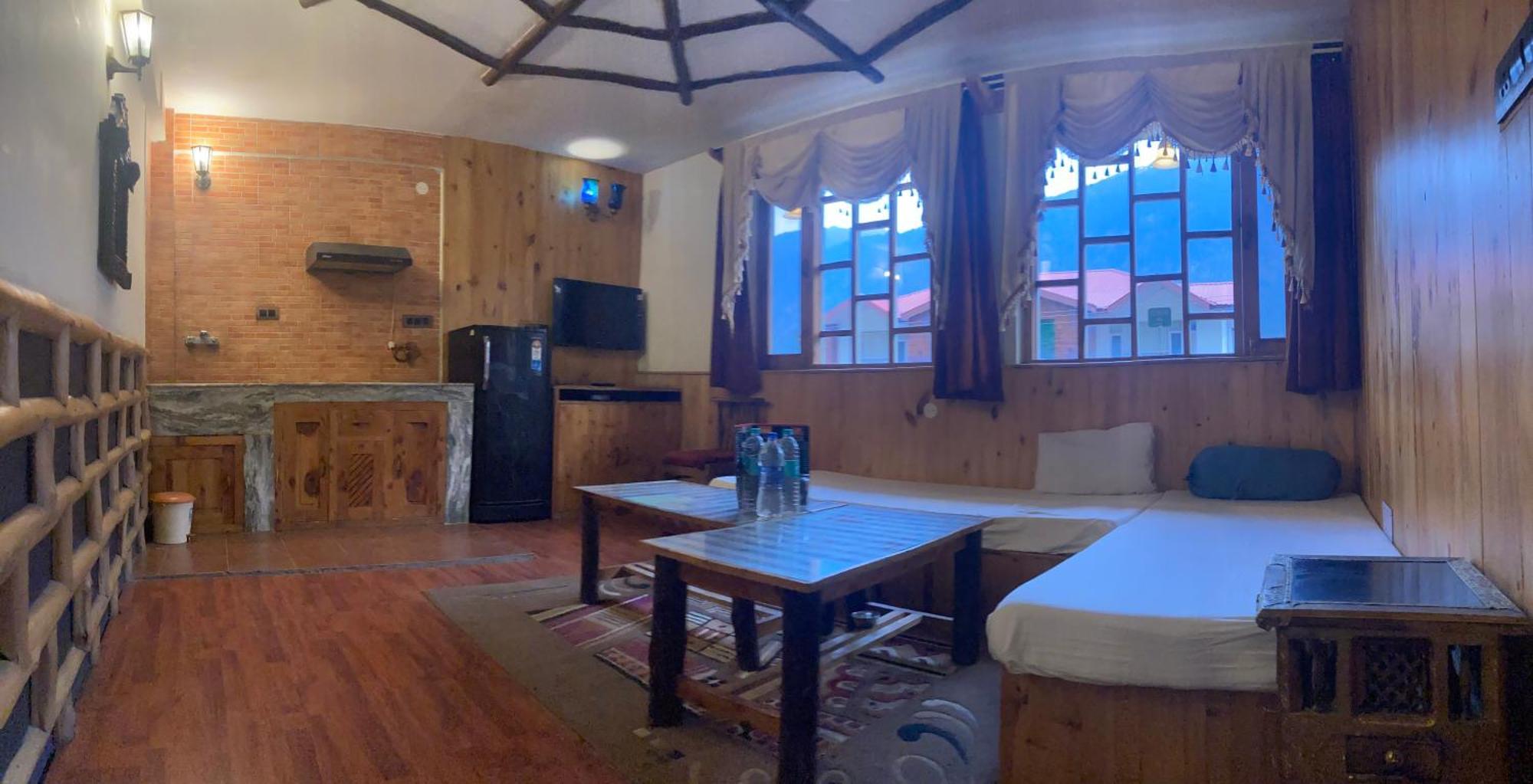 The Manu Emerald # Farmhouse # Top Selling Cottage In Manali # Peaceful Heritage Cozy Stay # Lawn With Bonfire # Most Awarded Manāli Exterior foto