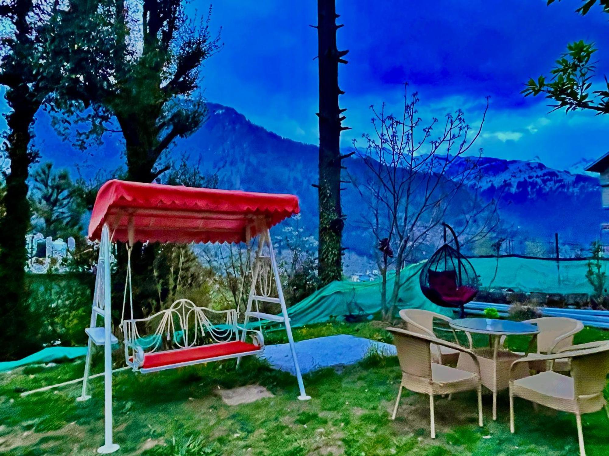 The Manu Emerald # Farmhouse # Top Selling Cottage In Manali # Peaceful Heritage Cozy Stay # Lawn With Bonfire # Most Awarded Manāli Exterior foto